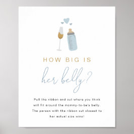 Poster Bouteilles ANDI Blue Poppin'S Quelle taille a son 