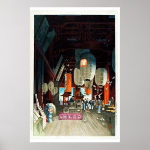 Poster Boutique de lanternes japonaises Ukiyo-e