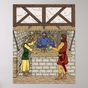 Poster Boutique de pharmacie fantasy