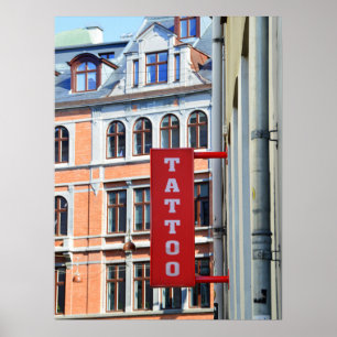 Poster Boutique de tatouage de Copenhague