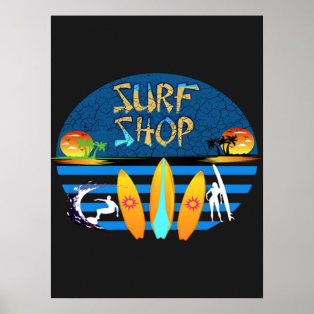 Poster Boutique surf (Devant)