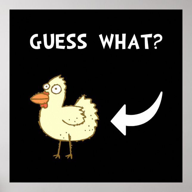 Poster Bouton de poulet (Devant)