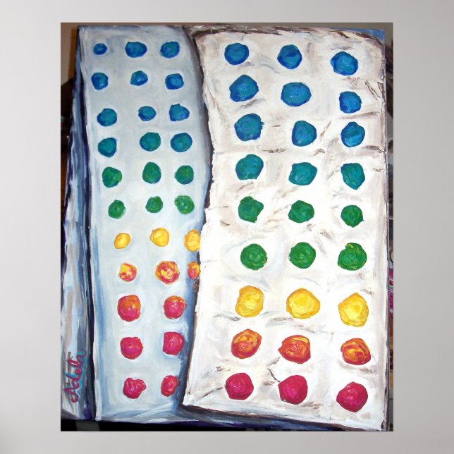 Poster "Boutons à bonbons" (Devant)