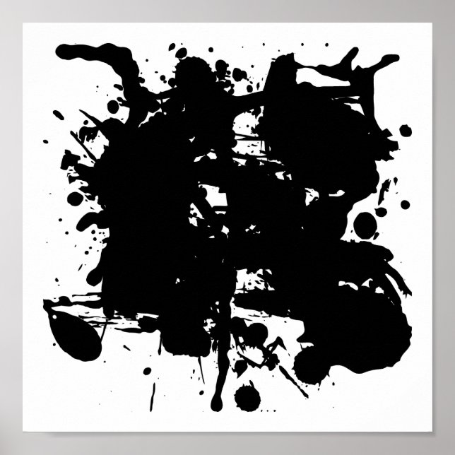 Poster Boutons noirs (Devant)