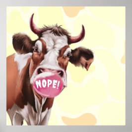 Poster Bovine Divine Faites Votre Propre Personnalité
