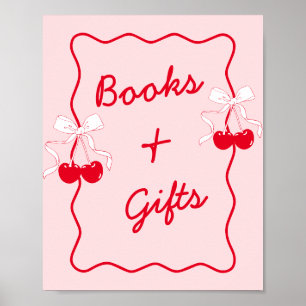 Poster Bow Cherry Baby showers Livres et cadeaux