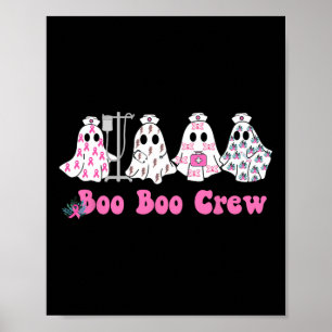 Poster Bow Crew Cancer du sein Ghost Nurse Halloween