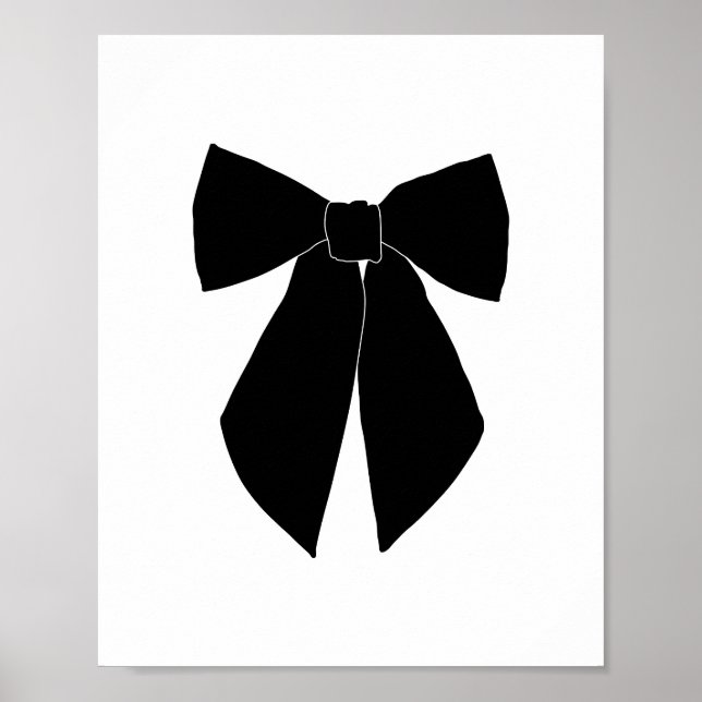 Poster Bow noir (Devant)