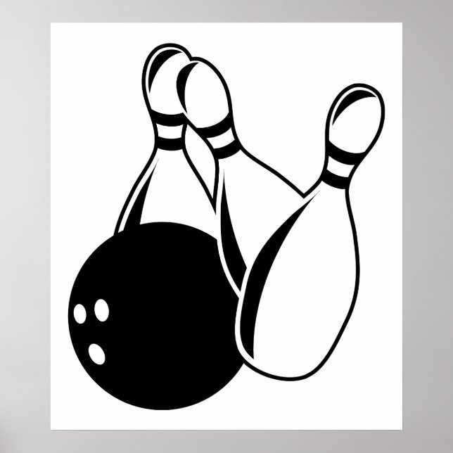Poster Bowling à dix broches (Devant)