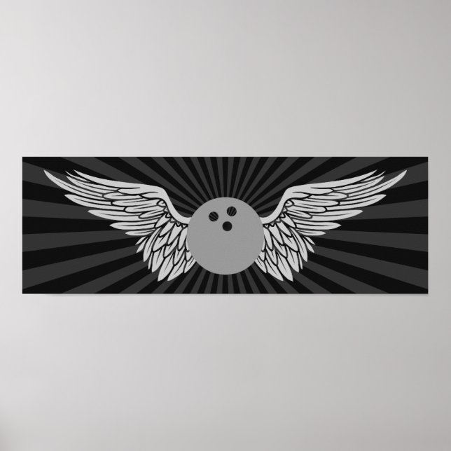 Poster bowling ailé (Devant)