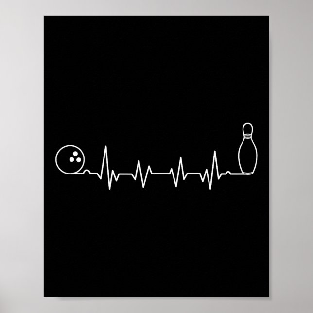 Poster Bowling Art For Men Women Bowling Team Bowler Bowl (Devant)