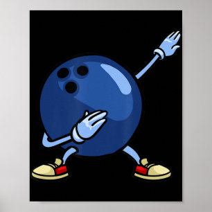 Poster Bowling Ball Gip Pin Hommes Femmes Jeunes Maman To