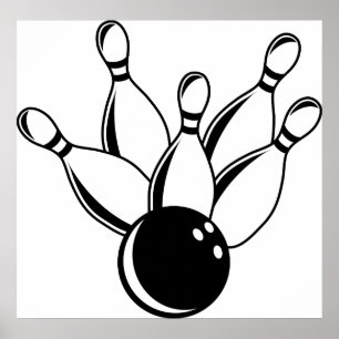 Poster Bowling de Dix bornes