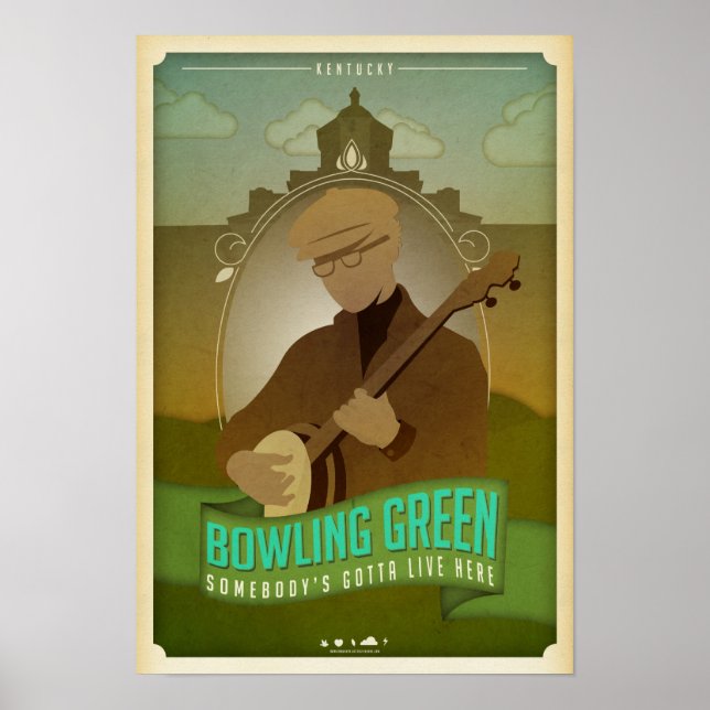 Poster Bowling Green Kentucky (Devant)