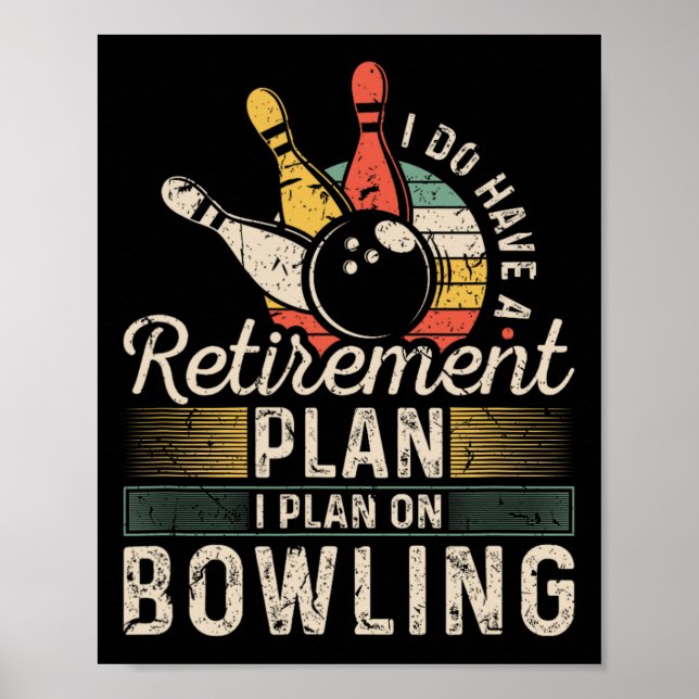 Poster Bowling Plan de retraite  (Devant)