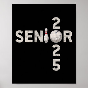 Poster Bowling Senior 2025 Tee - shirt Ck À L'École Cl De