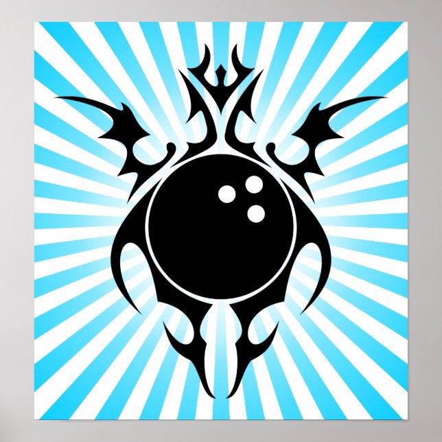 Poster bowling : tribalz (Devant)