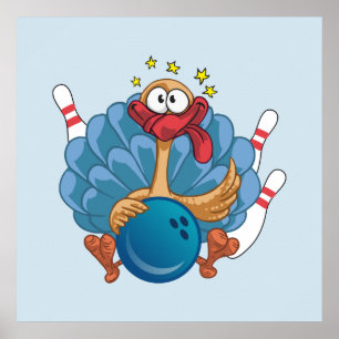 Poster Bowling Wild Turquie Avec Balle Et Épingles