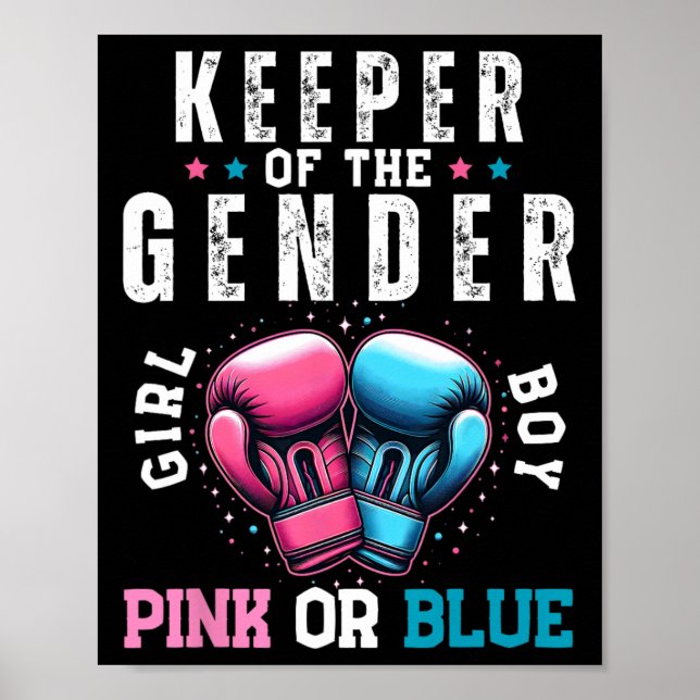 Poster Boxe Amusante Genre Révélateur De Genre Boxer (Devant)