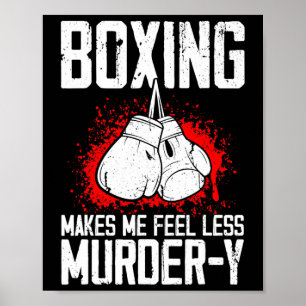 Poster Boxe amusante Kickboxer Savate Mixed martial art M
