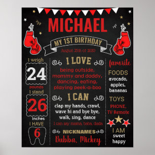 Poster Boxe Anniversaire de la Fête de la Chanson