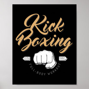Poster Boxe de combat Kickboxing