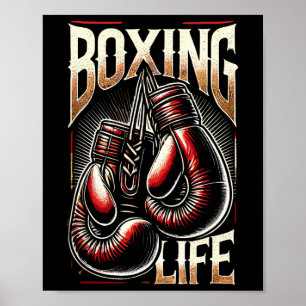 Poster Boxe De Vie Pour Boxers Professionnels Amateurs 6