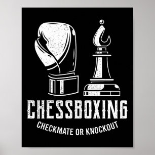 Poster Boxe d'échecs I Boxer du joueur d'échecs