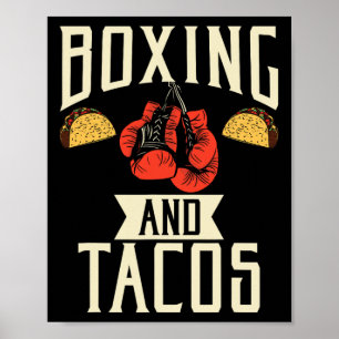 Poster Boxe Et Tacos Cuisine Mexicaine Aimer Taco