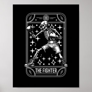 Poster Boxe Fighter - Gants Sparring Boxer Skeleton Ta