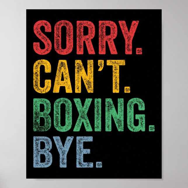 Poster Boxe Hommes Femmes (Devant)