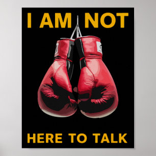 Poster Boxe Kickboxing Amateur de boxe Boxeur Citation dr