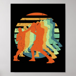 Poster Boxe, Kickboxing, Muay Thai, Hommes Garçons Comt S