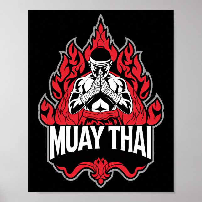 Poster Boxe thaïlandaise Muay 1 (Devant)