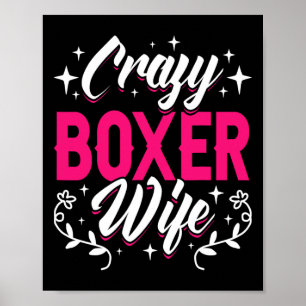 Poster Boxer fou Boxer Femme Boxer