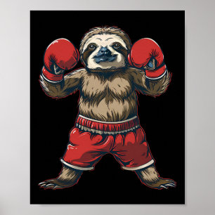 Poster Boxer Gants de boxe de l'amant de la fentes Kickbo