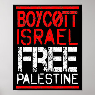 Poster Boycott Israël Palestine Gaza Guerre Sensibilisati