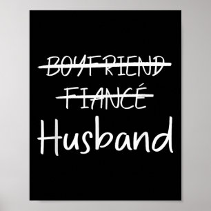 Poster Boyfriend Fiance Mari Tee - shirts Bachelorette Ma