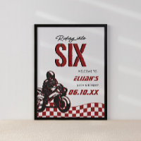 Boys 6th Motocross Dirt Bike Anniversaire