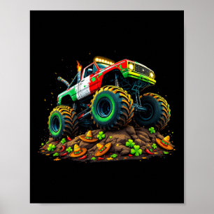 Poster Boys Cinco De Mayo Toddler Lucky Monster Truck