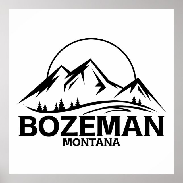 Poster Bozeman, Montana (Devant)