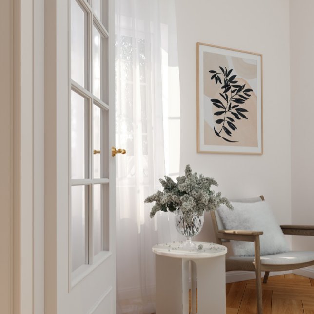 Poster Bracelet noir simple Scandi imprimé sur l'aquarell (Créateur téléchargé)