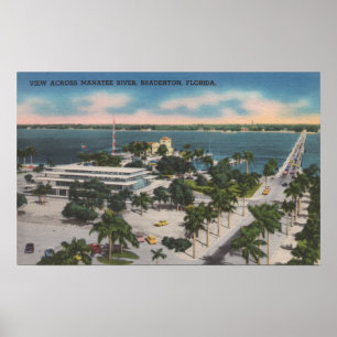 Poster Bradenton, Floride - Vue Sur Manatee River