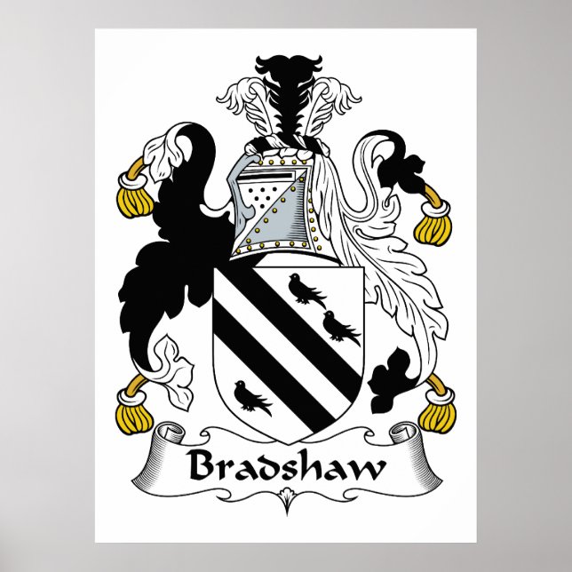 Poster Bradshaw Family Crest (Devant)