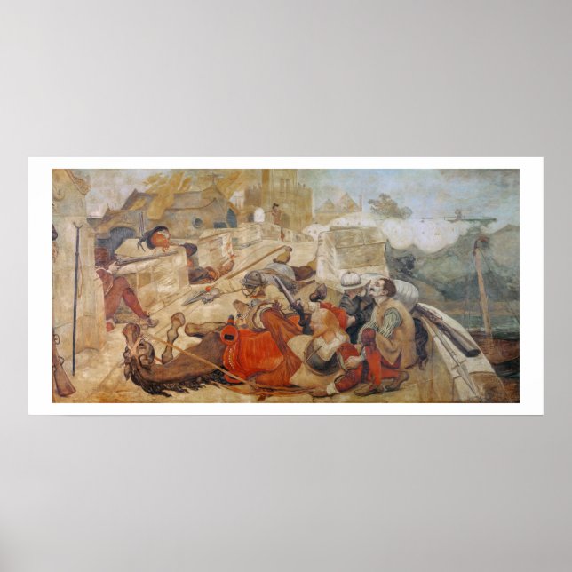 Poster Bradshaw's defence of Manchester (Devant)