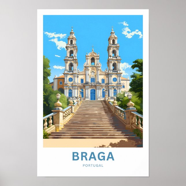 Poster Braga Portugal (Devant)