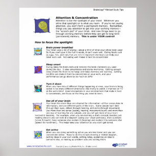 Poster Brainology® 3 : Attention et concentration