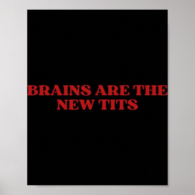 Poster Brains Are The New Y2k Aesthetic Funny Feminist  (Devant)