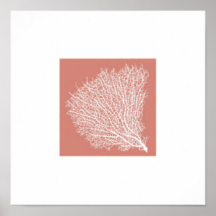 Poster branche corail