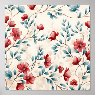 Poster Branche florale botanique élégante